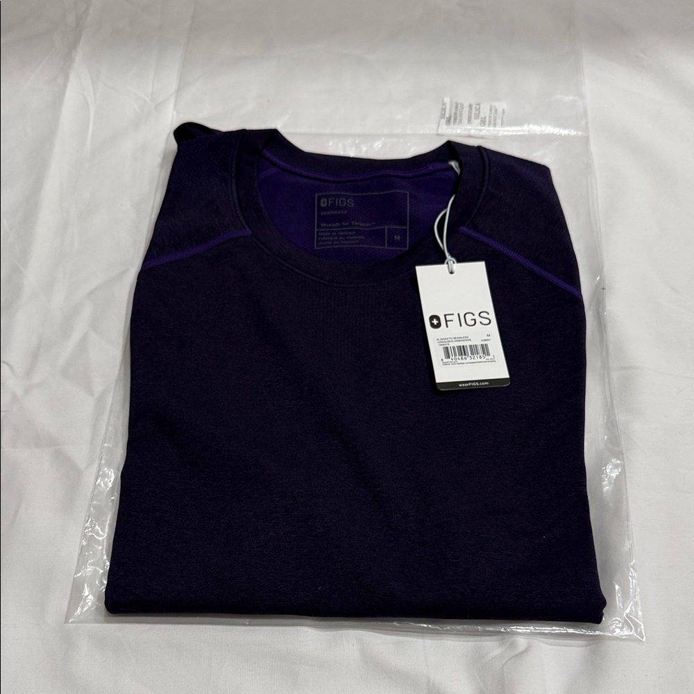 Figs Men’s Purple Longsleeve Underscrub Top